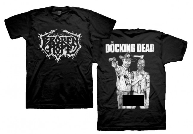 The Walking Dead's Rick Grimes Suffers From Zombified Foreskin On Broken Hope's New Shirt