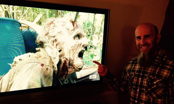 Anthrax Guitarist Scott Ian Watches His Own Death On "The Walking Dead"