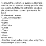 Slayer Allegedly Request No Moshing/Crowd Surfing At Upcoming Show (Updated)