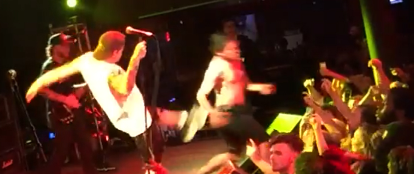 The Story So Far's Singer Interrupted A Fan's Onstage Selfie Attempt With A Kick In The Ass