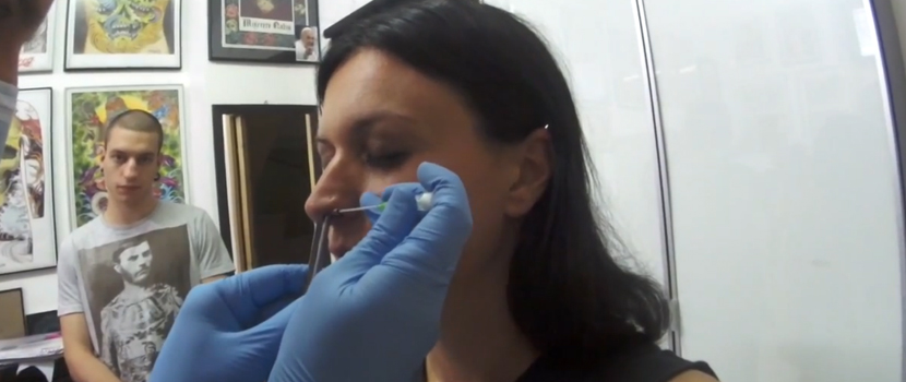 Watch Lacuna Coil's Cristina Scabbia Get Her Septum Pierced