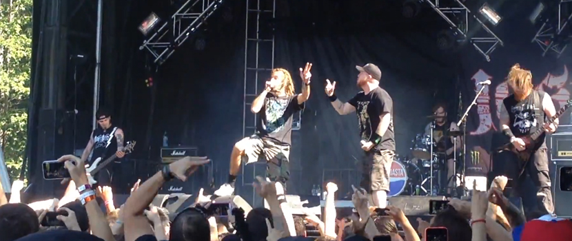 Watch Lamb Of God's Randy Blythe Join Jasta Onstage At 2015 'Heavy Montreal' Festival
