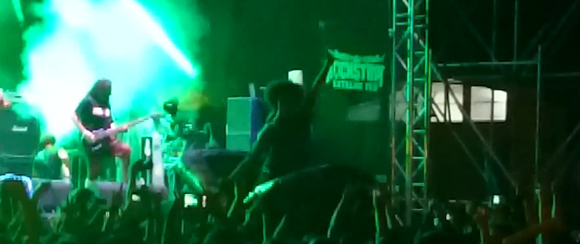 Watch Monuments' Singer Perform Live From A Crowdsurfing Raft