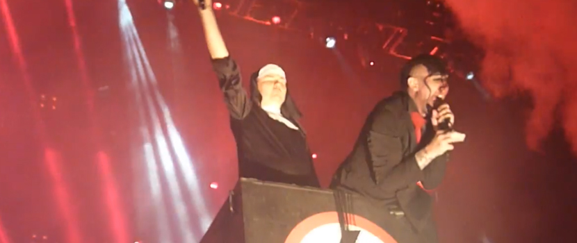 Watch Marilyn Manson Perform "Antichrist Superstar" With Billy Corgan Dressed As A Nun