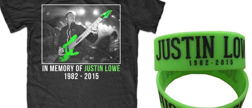 Memorial Shirt & Bracelet For Late After The Burial Guitarist Justin Lowe Available