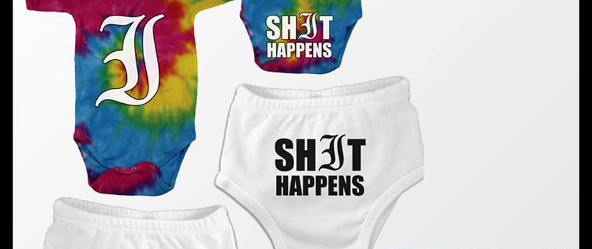 Every Time I Die Will Help You Parent With 'Shit Happens' Onesies & Diaper Covers