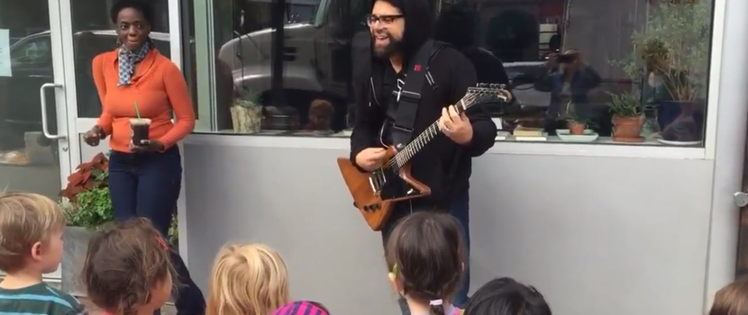 Coheed And Cambria Frontman Busks For Kindergarteners, "Eraser" Lyric Video Posted