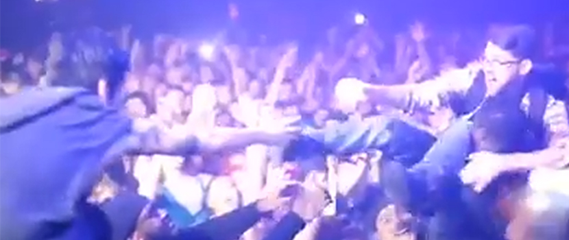 Crown The Empire Get Served A Drink Via A Crowdsurfing Fan At NYC Show