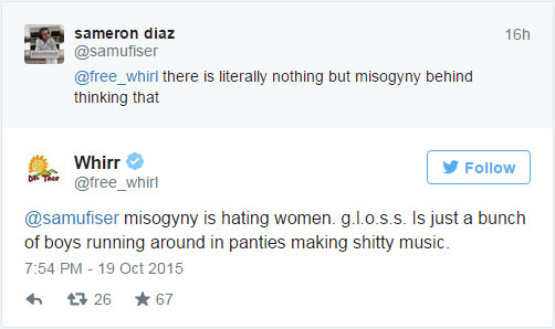 Whirr's Tweet