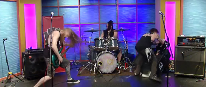 Watch A Band Break Their Instruments During A Daytime TV Performance