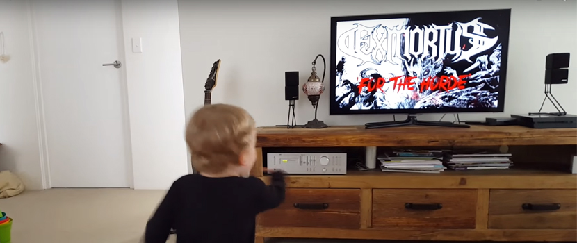 Watch An Exmortus Loving Toddler Start His Own Circle Pit