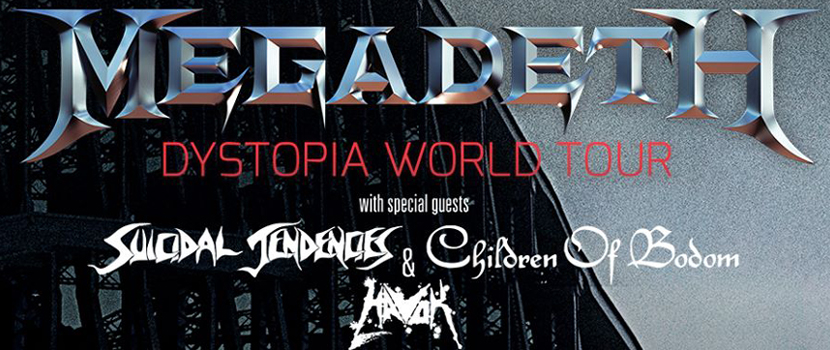 Megadeth, Suicidal Tendencies, Children Of Bodom & Havok Announce North American Tour