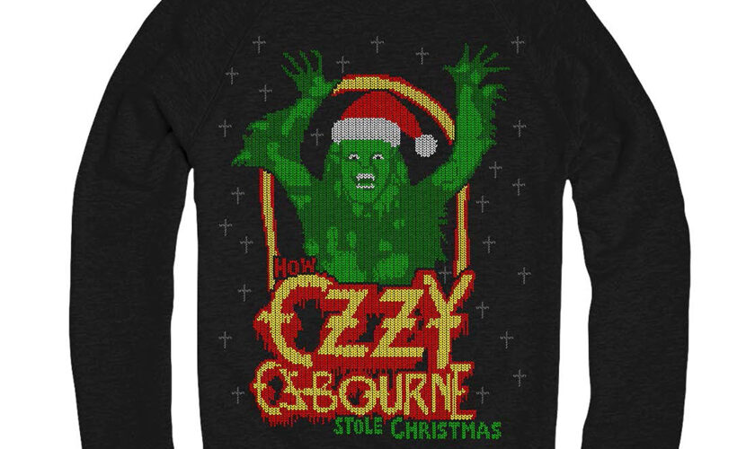 Ozzy Osbourne Is A Real Christmas Grinch On New Ugly Holidays Sweater