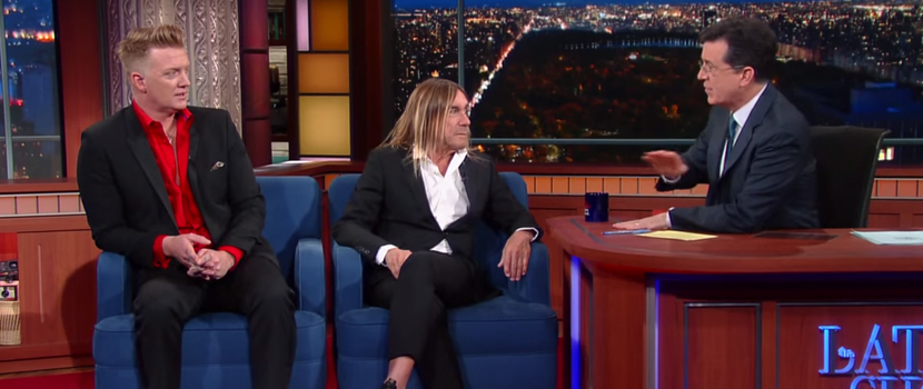 Watch Iggy Pop & Josh Homme Perform Live On 'The Late Show'