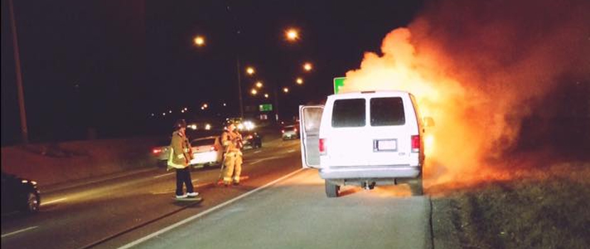 My Ticket Home's Van Has Met A Fiery End