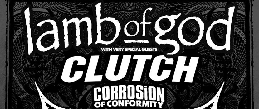 Lamb Of God, Clutch & Corrosion Of Conformity North American Tour Revealed