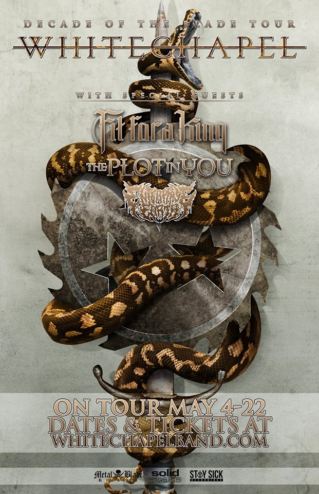 Whitechapel's Decade Of The Blade Tour