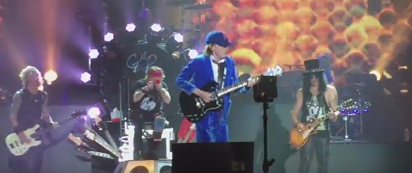 Watch AC/DC's Angus Young Join Guns N' Roses Onstage At 2016 'Coachella' Show