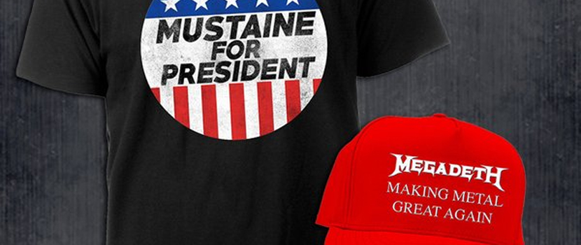 Megadeth Launch Their Limited Edition Presidential Merch