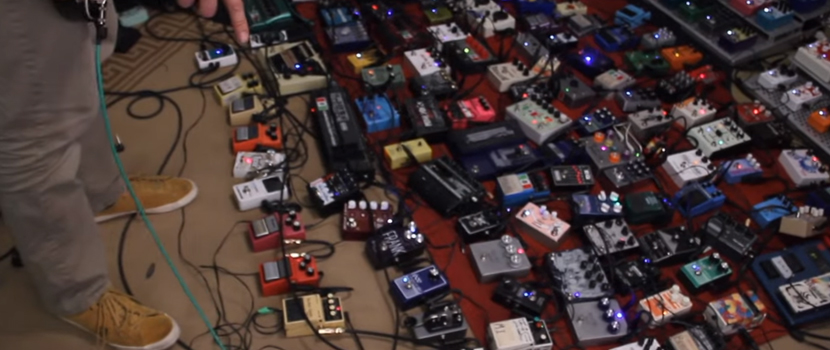 Tera Melos & Ex-The Mars Volta Members Chain Together 145 Guitar Pedals