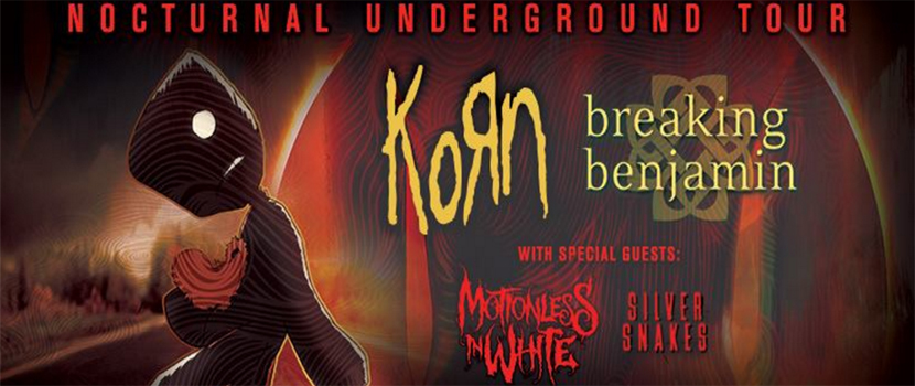 Korn, Breaking Benjamin, Motionless In White & Silver Snakes U.S. Tour Announced
