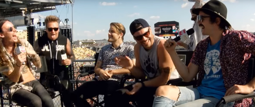 Watch Papa Roach's Jacoby Shaddix Lick The Armpit Of Hands Like Houses Guitarist Alex Pearson
