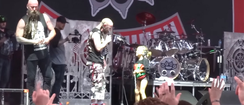Five Finger Death Punch Joined Onstage By Young Fan At 'Chicago Open Air'