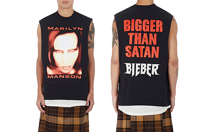 Marilyn Manson & Justin Bieber Shirt