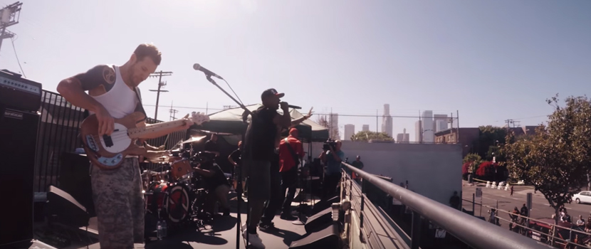Watch Prophets Of Rage Perform On A Rooftop In Los Angeles' Skid Row District