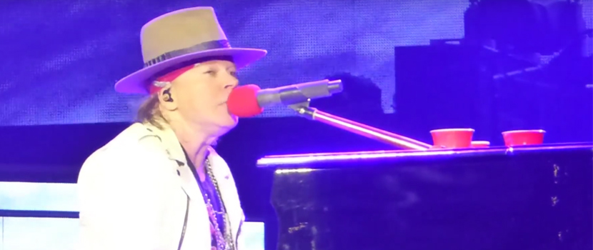 Watch Axl Rose Struggle With A Broken Piano During Guns N' Roses' Houston, TX Set