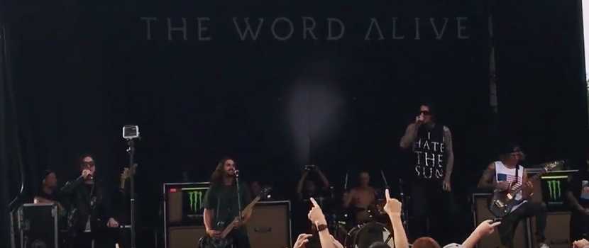 Watch The Word Alive Perform With Motionless In White Vocalist At Denver 'Warped Tour' Stop