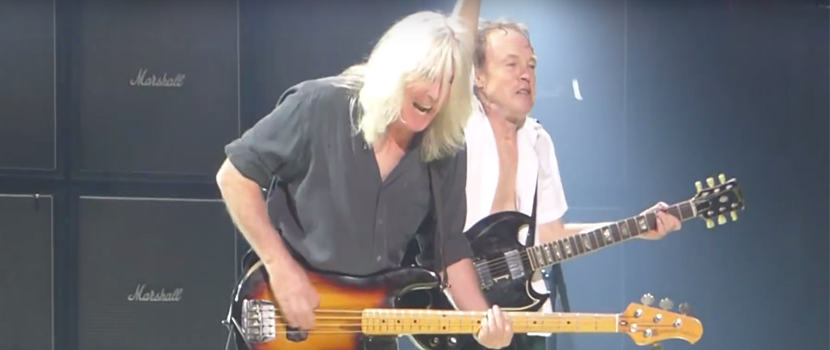 Watch Angus Young Salute Bassist Cliff Williams At His Final AC/DC Show