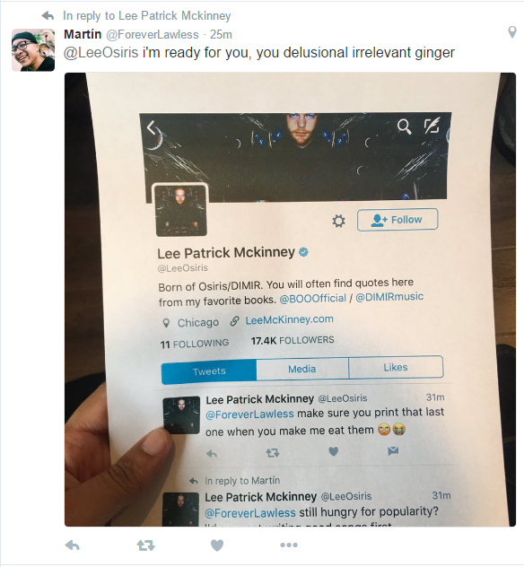 BOO/Terror Twitter Beef