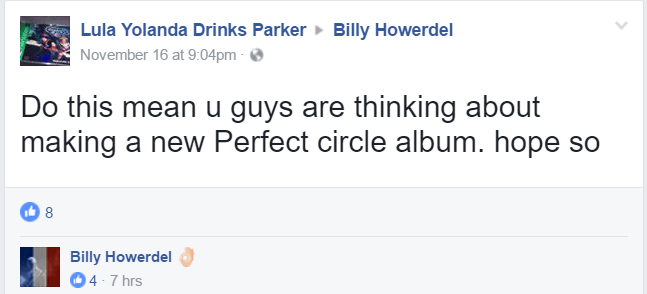 Billy Howerdel's Facebook