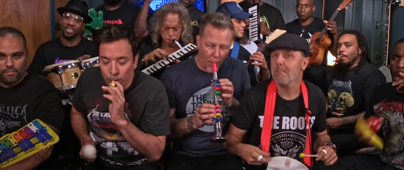 Watch Metallica, The Roots & Jimmy Fallon Cover "Enter Sandman" On Kids Instruments