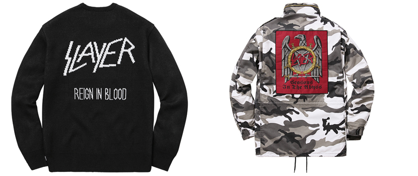 Slayer And Supreme Team Up For New Fall Line