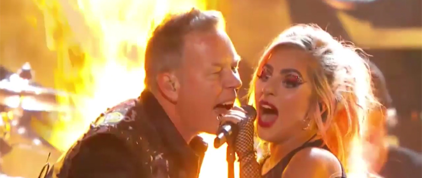 Here's Footage Of Metallica & Lady Gaga's Performance Without The Mic Issues