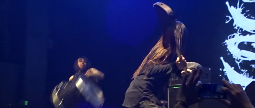 Watch Suicide Silence Wreck Their Gear Onstage In Moscow