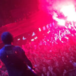 Fans Light Off Flares In The Audience At Asking Alexandria's Moscow Show