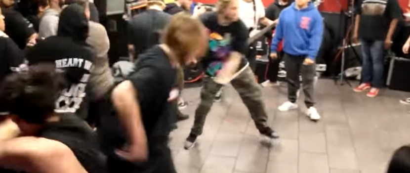 YouTuber Ozzy Man Narrates The Circle Pit Of A Hardcore Show At A Chicken Restaurant