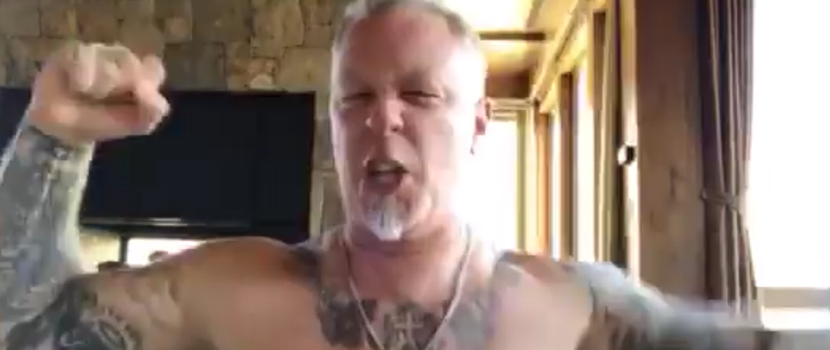 Metallica's James Hetfield Gave Iggy Pop A Topless Birthday Tribute