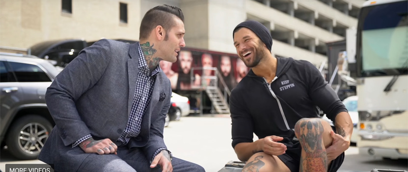 WWE Wrestler Fandango Shows Off His Deftones, Rage Against The Machine, Crosses, Etc. Tattoos