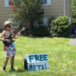 Caped Man Serves Up 'Free Metal' In His Suburban Neighborhood
