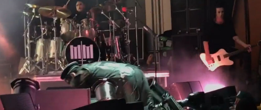 Marilyn Manson Took A Tumble At Pittsburgh, PA Show, Claims To Have Broken His Ankle