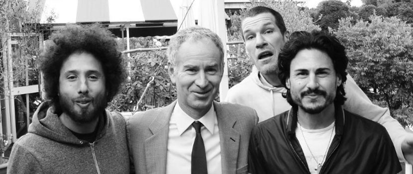 Here's 3/4th Of Rage Against The Machine With John McEnroe