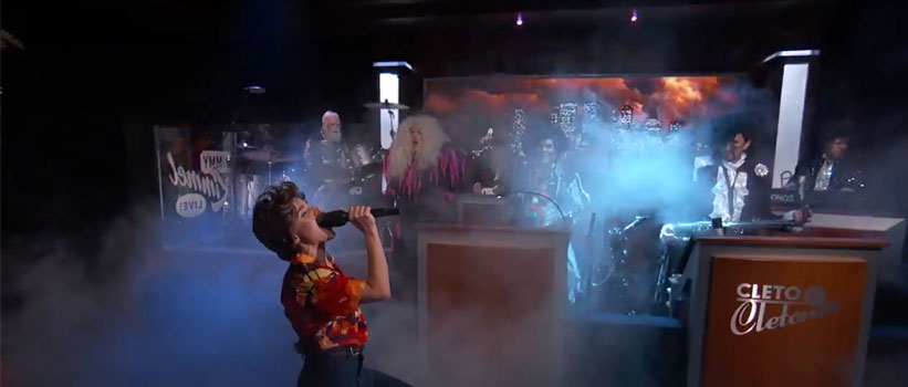Dave Grohl & Kristen Bell Played A 'Frozen'/Metallica Mashup On 'Jimmy Kimmel Live!'