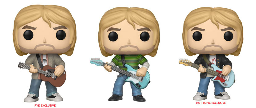 Nirvana's Kurt Cobain Pop! Vinyl Figures Coming In 2018