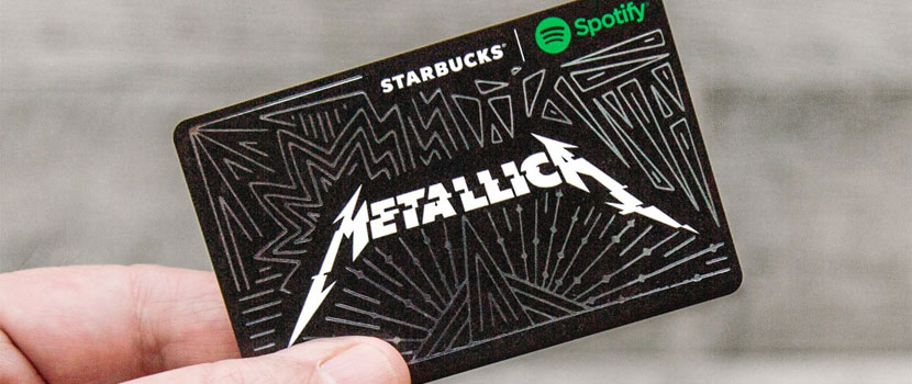 Metallica Partner With Spotify & Starbucks For Limited Edition Gift Card