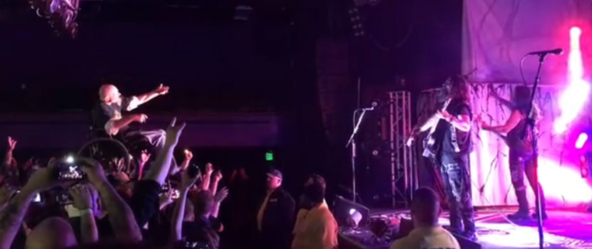Fans Gave A Physically Handicapped Man The Best Seat At Machine Head Show