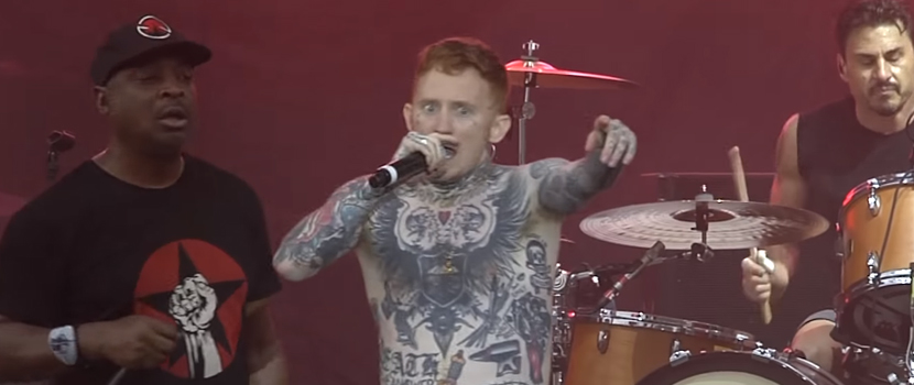 Pro-Shot Footage Of Frank Carter Joining Prophets Of Rage For "Killing In The Name" Cover Available